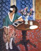 Henri Matisse Reading desk woman oil on canvas